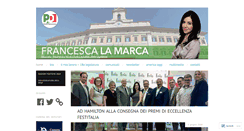 Desktop Screenshot of francescalamarca.com