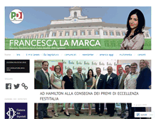 Tablet Screenshot of francescalamarca.com